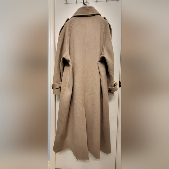Oversized Winter Wool Cashmere Coat Size Small - NO BELT - Picture 5 of 16